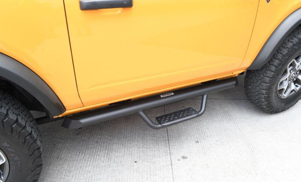 Go Rhino Dominator Xtreme D2 Side Steps 52in. Cab Length - Tex. Blk (No Drill/Mounting Brkt Req.) - GORHINOD20052T