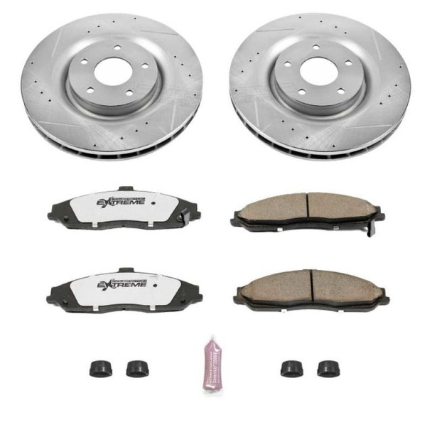 Power Stop 06-09 Cadillac XLR Front Z26 Street Warrior Brake Kit - POWERSTOPK5158-26