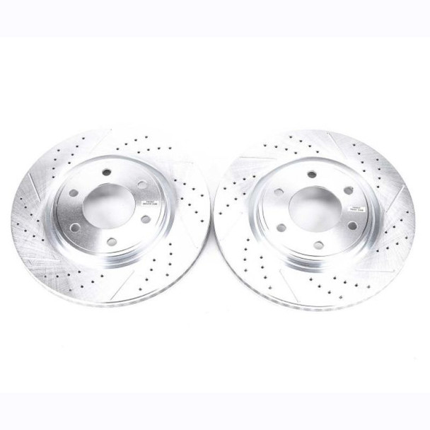 Power Stop 08-10 Infiniti QX56 Front Evolution Drilled & Slotted Rotors - Pair - POWERSTOPJBR1199XPR