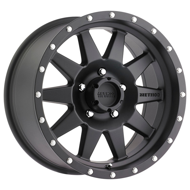 Method MR301 The Standard 18x9 -12mm Offset 5x5 94mm CB Matte Black Wheel - METHODWHEELSMR30189050512N