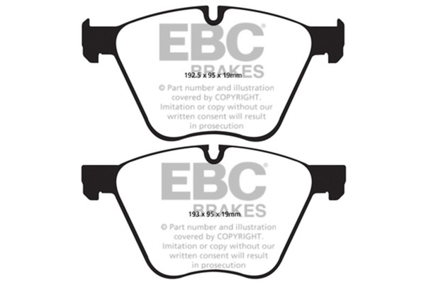 EBC 10-15 BMW X6 4.4 Twin Turbo Hybrid Redstuff Front Brake Pads - EBCDP32007C