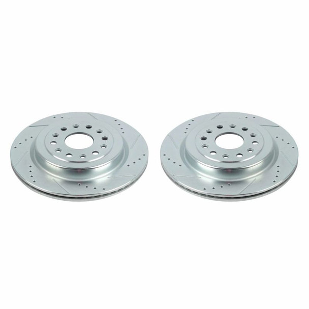 Power Stop 19-20 Ram 1500 Rear Evolution Drilled & Slotted Rotors - Pair - POWERSTOPAR86005XPR