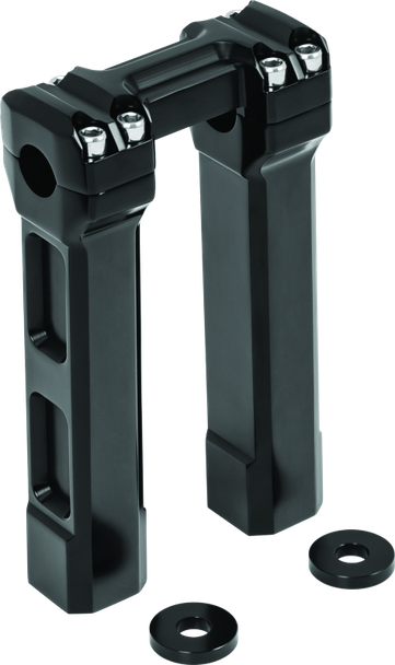Kuryakyn 8inch Billet Handlebar Risers Black - KURYAKYN6135