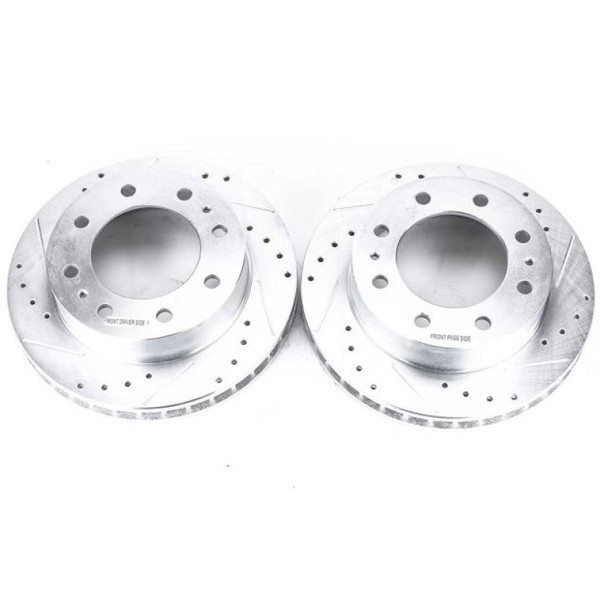 Power Stop 00-05 Cadillac DeVille Front Evolution Drilled & Slotted Rotors - Pair - POWERSTOPAR8642XPR