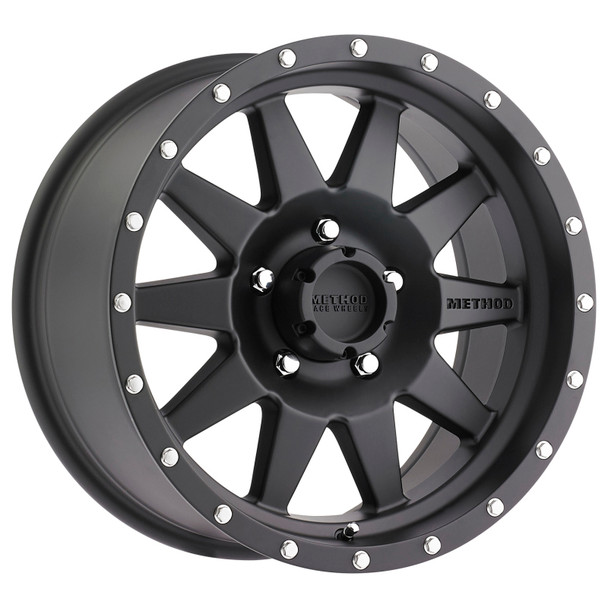 Method MR301 The Standard 16x8 0mm Offset 5x4.5 83mm CB Matte Black Wheel - METHODWHEELSMR30168012500