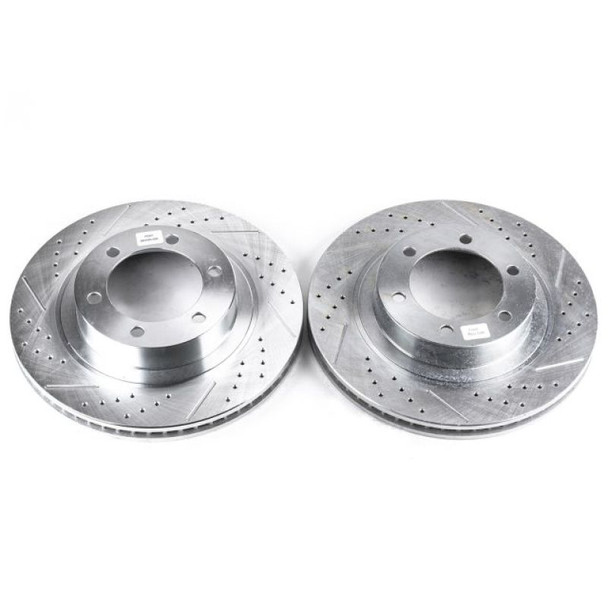 Power Stop 03-09 Lexus GX470 Front Evolution Drilled & Slotted Rotors - Pair - POWERSTOPJBR975XPR