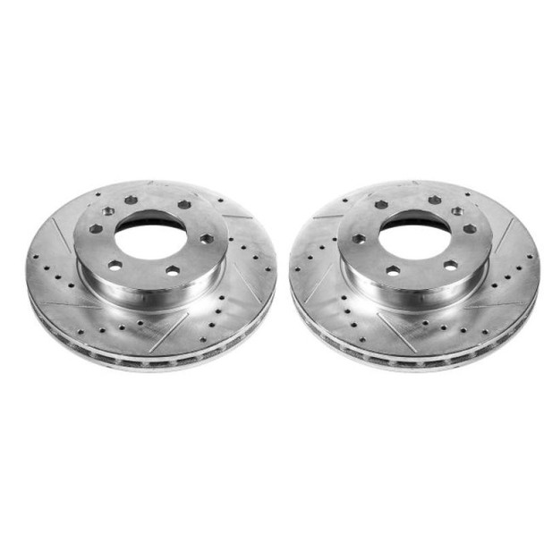 Power Stop 07-09 Dodge Sprinter 2500 Front Evolution Drilled & Slotted Rotors - Pair - POWERSTOPEBR871XPR
