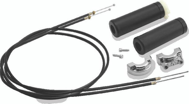S&S Cycle Universal 1in Handlebars 2-Cable Throttle Assembly Cable - 48in - S&SCYCLE19-0229