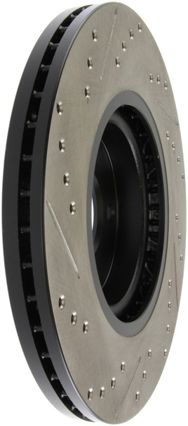 StopTech 06-07 350Z / 05-07 G35 exp Sport/ 06-07 G35X SportStop Slotted & Drilled Front Left Rotor - STOPTECH127.42080L