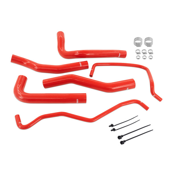 Mishimoto 2024+ Ford Mustang 2.3L Silicone Coolant Hose Kit - Red - MISHIMOTOMMHOSE-MUS4-24RD