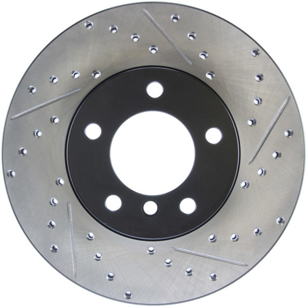 StopTech 9/07-09 BMW 328 Slotted & Drilled Left Front Rotor - STOPTECH127.34108L