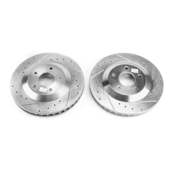 Power Stop 2004 Cadillac XLR Front Evolution Drilled & Slotted Rotors - Pair - POWERSTOPAR8259XPR