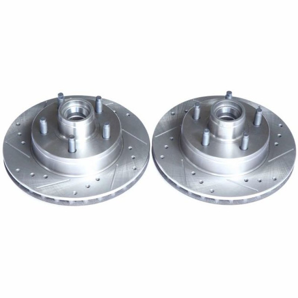 Power Stop 95-97 Ford Ranger Front Evolution Drilled & Slotted Rotors - Pair - POWERSTOPAR8548XPR