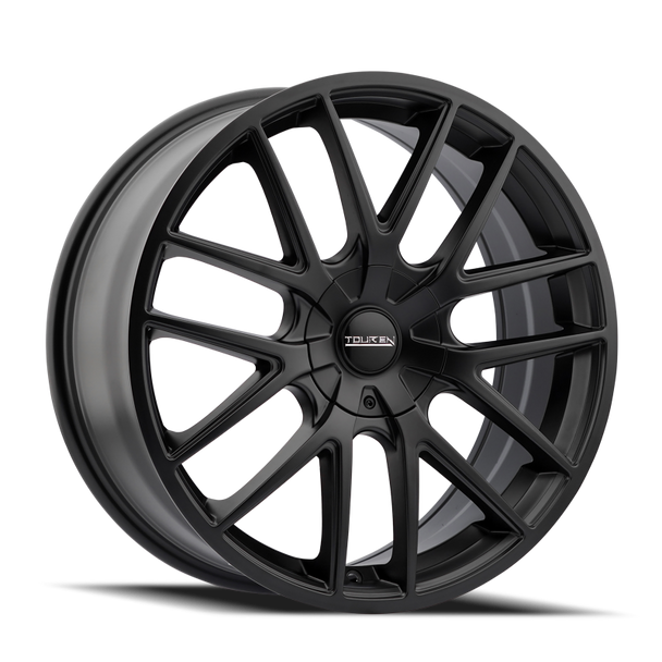 Touren 3260 TR60 18x8 / 5x108/114.3 BP / 40mm Offset / 72.62mm Hub Matte Black Wheel - TOUREN3260-8814FMB