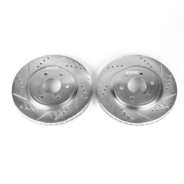 Power Stop 05-19 Nissan Frontier Front Evolution Drilled & Slotted Rotors - Pair - POWERSTOPJBR1124XPR