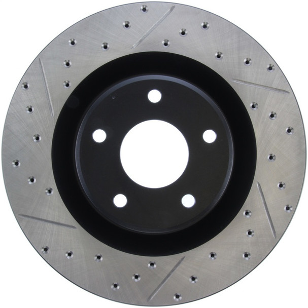 StopTech Power Slot 05-07 Cadillac XLR / 06-09 Chevy Corvette Front Right Drilled & Slotted Rotors - STOPTECH127.62085R