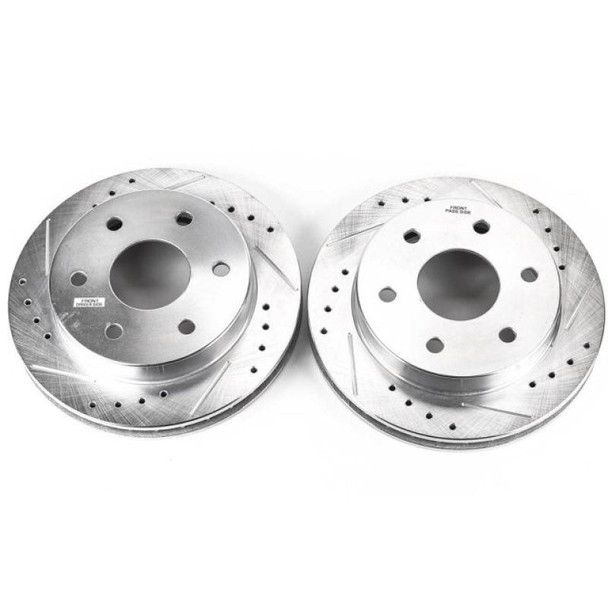 Power Stop 99-00 Cadillac Escalade Front Evolution Drilled & Slotted Rotors - Pair - POWERSTOPAR8609XPR