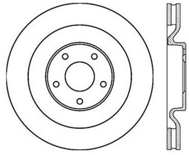 StopTech Power Slot 06-10 Corvette (Z06) / 10 Corvette Grand Sport Front Left Slotted CRYO Rotor - STOPTECH126.62102CSL