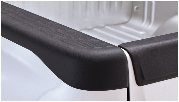 Bushwacker 07-13 Chevy Silverado 1500 Fleetside Bed Rail Caps 97.6in Bed - Black - BUSHWACKER49518