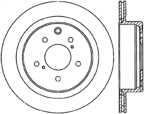 StopTech Power Slot 6/89-96 Nissan 300ZX Slotted & Drilled Right Rear Rotor - STOPTECH127.42047R