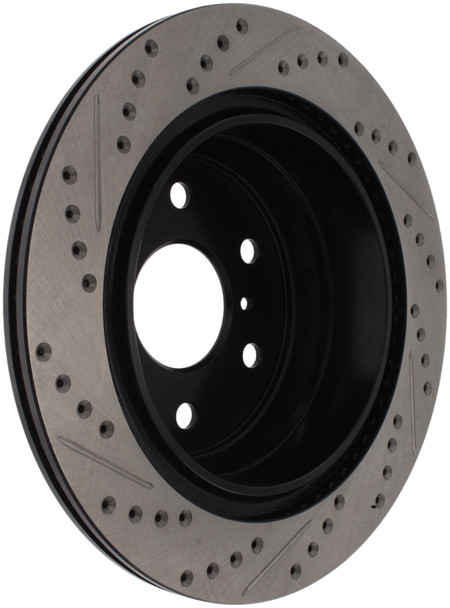 StopTech 05-10 GMC Sierra (w/ Rear Drum) / 07-09 GMC Yukon Rear Right Slotted & Drilled Rotor - STOPTECH127.66065R