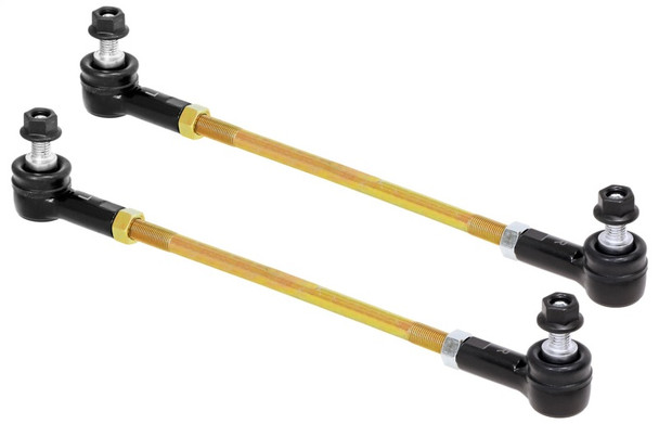 RockJock Adjustable Sway Bar End Link Kit 12 1/2in Long Rods w/ Sealed Rod Ends and Jam Nuts pair - ROCKJOCKRJ-253203-103