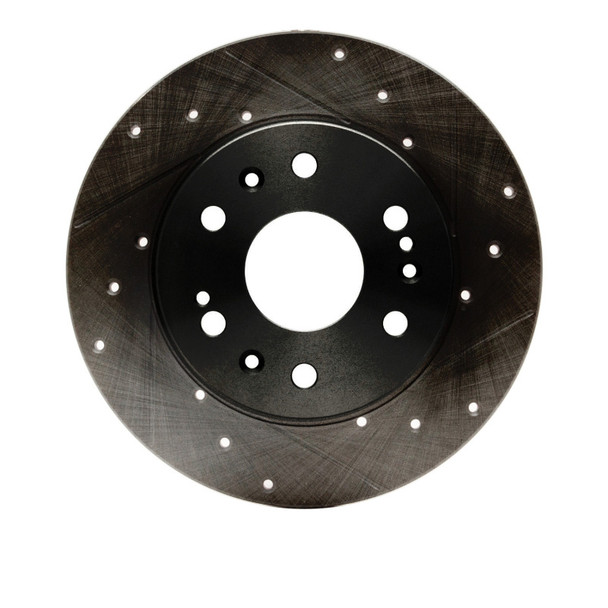 DFC 05-20 Cadillac Escalade EXT Front Right Drilled & Slotted Black Brake Rotor - DFC633-48050R