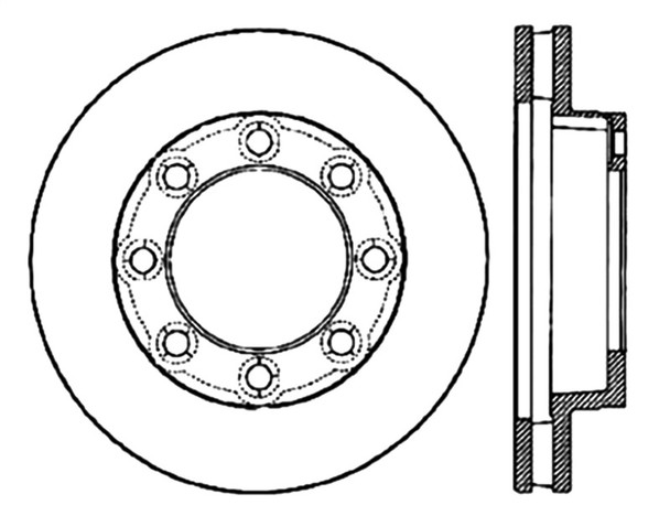 StopTech Slotted & Drilled Sport Brake Rotor - STOPTECH127.66003R