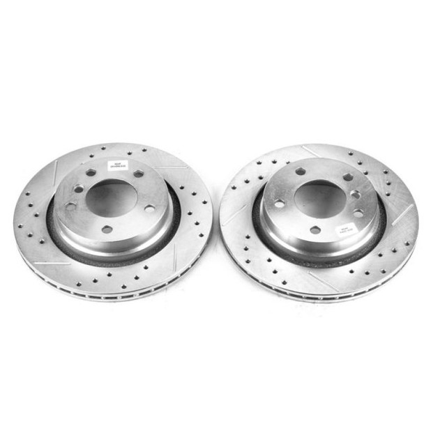 Power Stop 2000 BMW 323i Rear Evolution Drilled & Slotted Rotors - Pair - POWERSTOPEBR631XPR