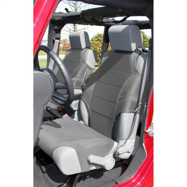 Rugged Ridge Neoprene Seat Vests Gray 07-20 JK/JL/JT - RUGGEDRIDGE13235.32