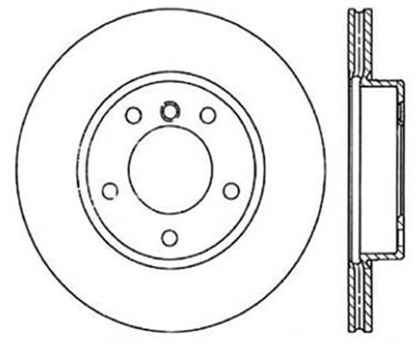 StopTech Power Slot 96-02 BMW Z3 / 03-01/06 Z4 (E86) / 3 Series Front Right Cryo Slotted Rotor - STOPTECH126.34029CSR