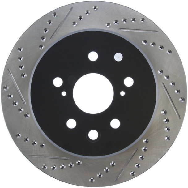 StopTech Slotted & Drilled Sport Brake Rotor Right Rear 13-14 Lexus GS300/350/400/430 - STOPTECH127.44189R