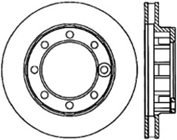 StopTech 71-86 Chevrolet K20 Suburban Cryo Slotted Front Left Sport Brake Rotor - STOPTECH126.68001CSL