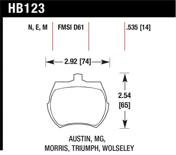 HAWK HP+ Brake Pad Sets