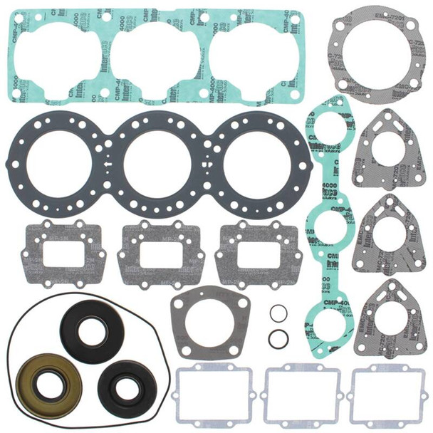 Vertex Pistons 01-04 JH 1100 Ultra 130/96-03 JH 1100 Zxi Complete Gasket Kit w/ Seals - VERTEXPISTONS611405