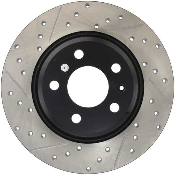 StopTech Power Slot 09-10 Audi A4/A4 Quattro / 08-10 A5 / 10 S4 Rear Right Drilled & Slotted Rotor - STOPTECH127.33127R