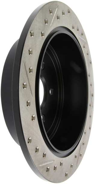 StopTech 08-10 Impreza WRX (Exc STi)/08-10 Impreza Coupe/Sedan Slotted & Drilled Left Rear Rotor - STOPTECH127.47029L