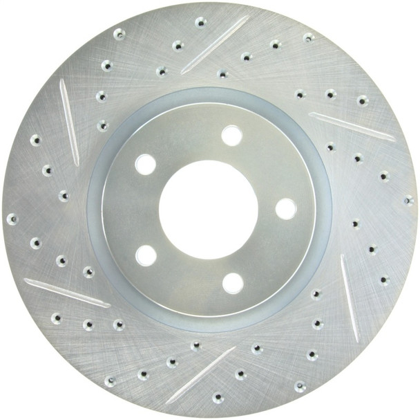 StopTech 07-13 Mazdaspeed3 Sport Slotted & Drilled Front Right Rotor - STOPTECH227.45078R