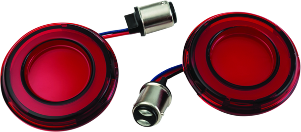 Kuryakyn Tracer L.E.D. Rear Turn Signal Insert Red Light Red Lens 1157 - KURYAKYN2906