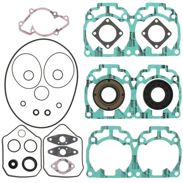 Vertex Pistons 00-01 Formula Deluxe 700/01-02 Grand Touring 700 Complete Gasket Kit w/ Seals - VERTEXPISTONS711255