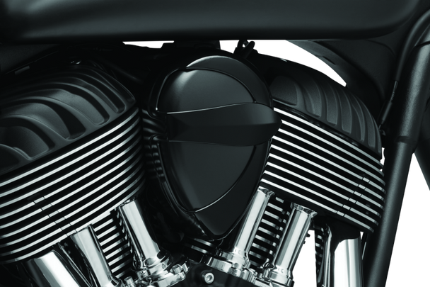 Kuryakyn Horn Cover John Shope Series Black - KURYAKYN5698