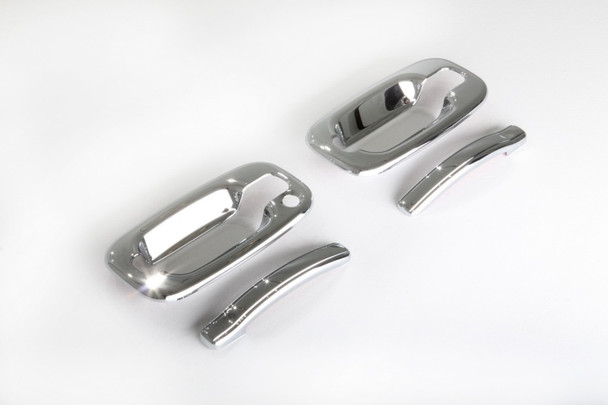 AVS 99-06 Chevy Tahoe (w/o Passenger Keyhole) Door Handle Covers (4 Door) 8pc Set - Chrome - AVS685206