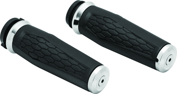 Kuryakyn Hex Grips Thottle-By-Wire Chrome - KURYAKYN5922