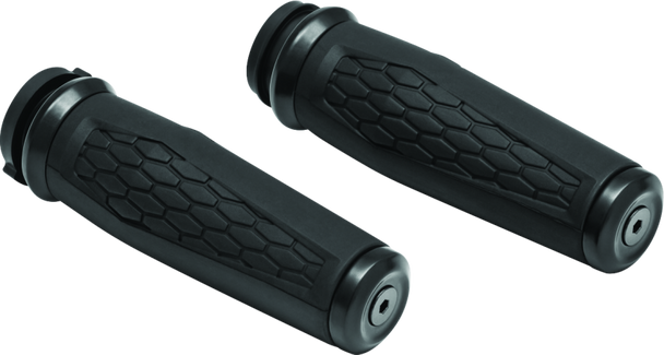 Kuryakyn Hex Grips Thottle-By-Wire Black - KURYAKYN5923
