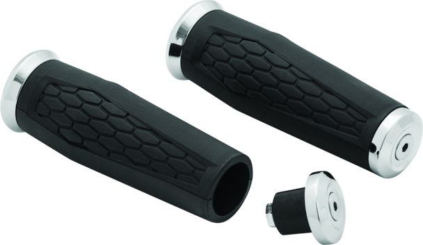 Kuryakyn Hex Grips 7/8inch Universal Chrome - KURYAKYN5928