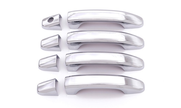AVS 14-18 Chevy Silverado 1500 Door Handle Covers (4 Door) 8pc Set - Chrome - AVS685413
