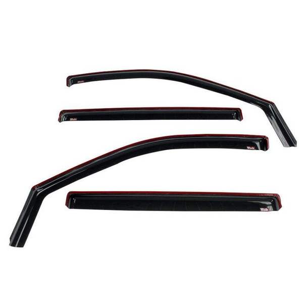 Westin 19-21 Chevy Silverado Crew Cab Pickup In-Channel Wind Deflector 4pc - Smoke - WESTIN72-39429