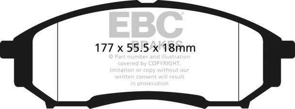 EBC Greenstuff Brake Pad Sets