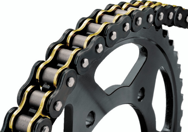 BikeMaster 520x100 BMOR O-Ring Chain - Black/Gold - BIKEMASTER197231