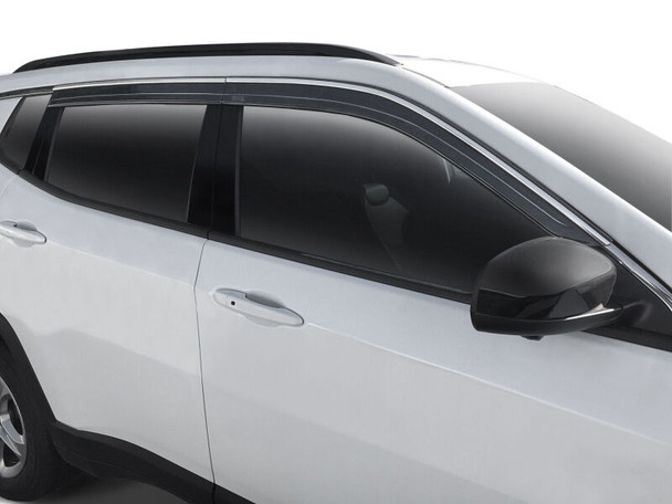 Husky Liners 19-23 Hyundai Santa Fe Ventvisor Low Profile (4pc) - Chrome - HUSKYLINERS2884028